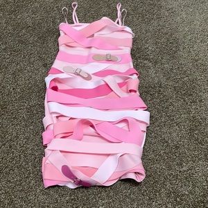 Akira Pink strap gown